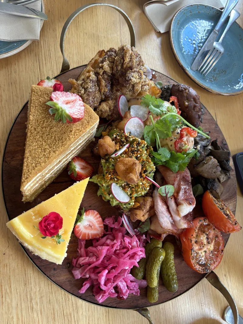 The Celebration Board loaded with savoury and sweet items